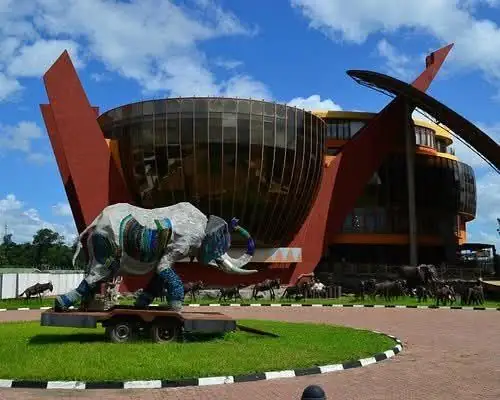 Sculptures outside the Cultural Heritage Centre