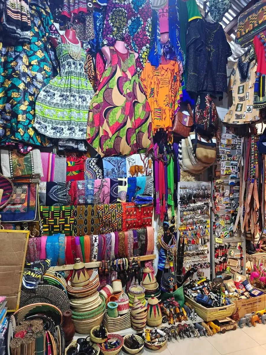 Kitenge fabrics and souvenirs